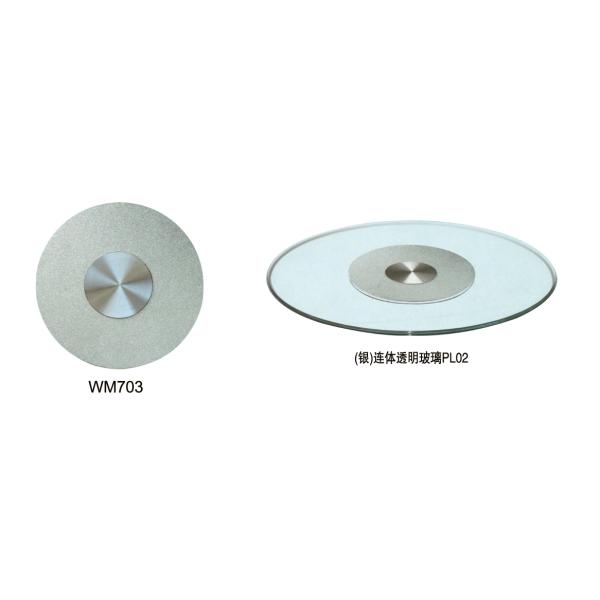 Dining Transparent Tempered Glass Lazy Susan 60cm 90cm Hotel Furniture