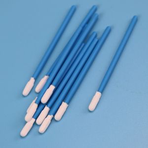 Lint Free Green Handle Small Polyester Cleanroom ESD Swab TX743B