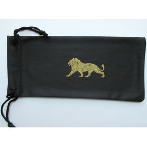 Heat Transfer Lamination Microfiber Glasses Pouch , Gravure Drawstring