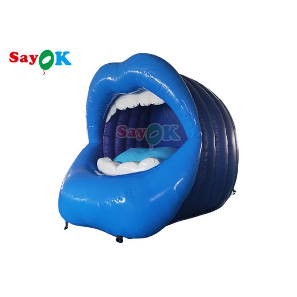 Stage Background Props Custom Inflatable Products Opening Mouth For Single Party Decor