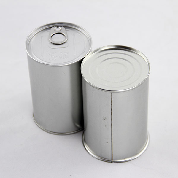 Round empty printed milk powder tinplate food can with easy open lid