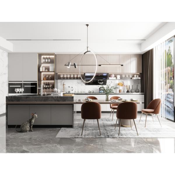 Buy Modern Kitchen Cabinet with MDF Carcase and Blum Hardware at wholesale prices