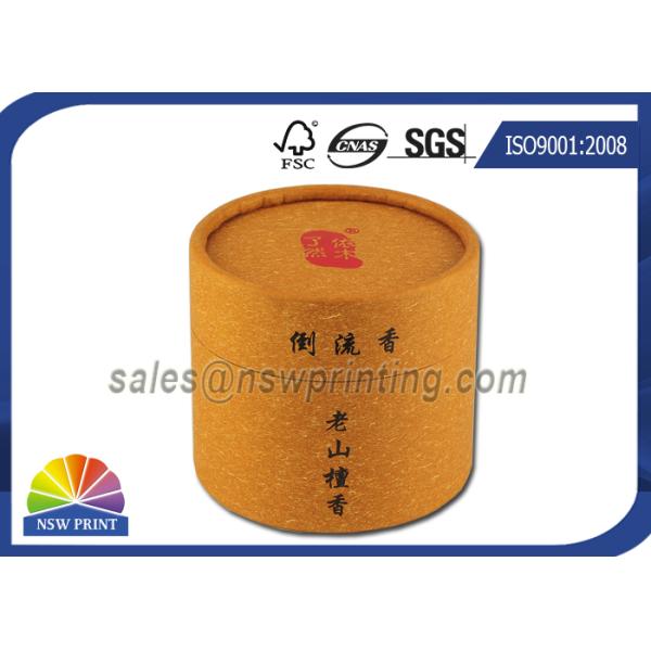 Customized Cylinder Paper Packaging Tube , Food Grade Round Paper Tube Containers