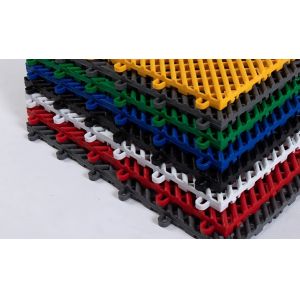 Soundproof Gray Interlocking Sports Tiles PP Interlocking Flooring