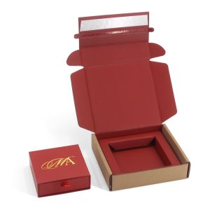 Custom Corrugated Foldable Gift Box OEM Eco Friendly Shipping Paper Jewellery