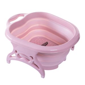 1KG Portable Plastic Foldable Foot Massage Bucket