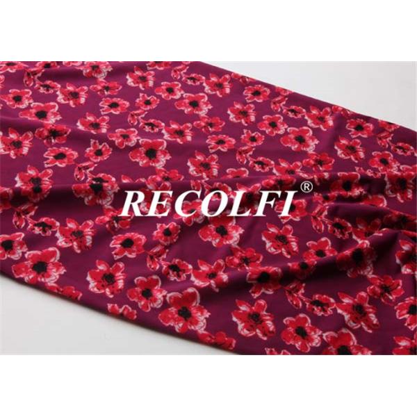 Ice Cold Spandex Nylon Repreve Swimwear Fabric Weft Knitted Digital Printed