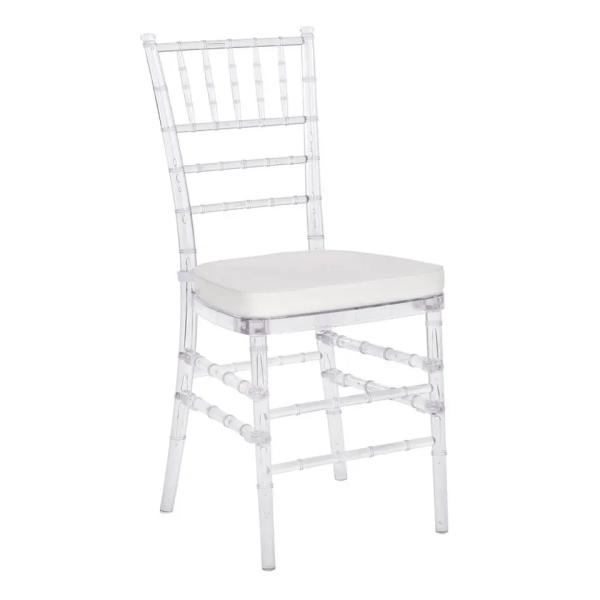 Set of Chiavari chairs in event setting