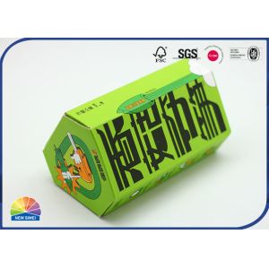 Hexagon Shaped Corrugated Paper Box Package Customized