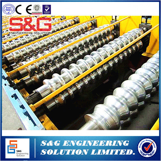 Quality Steel Structure Metal Deck Roll Forming Machine , Floor Decking Cold Roll Former Machinery for sale