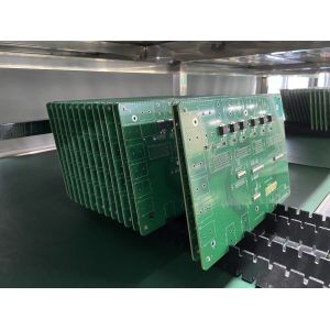 Green Solder Mask Power Protection PCB Assembly with Blue Soldermask and White