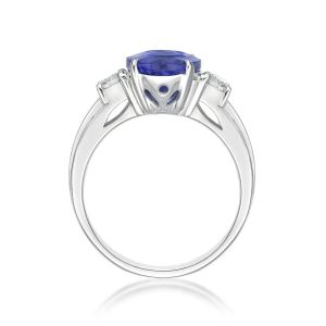 925 Sterling Silver Wholesale Tanzanite Ring Oval Cut Blue Stone Tanzanite