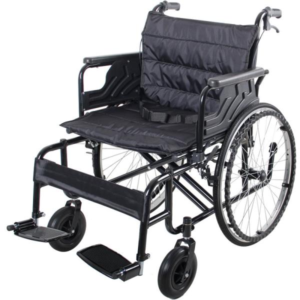 Buy Paralyzed Elderly Patient Transfer Wheelchair 150kg Load Thickened Widened Frame at wholesale prices