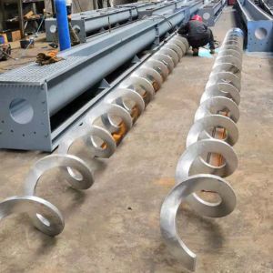 1~100m Length Automated Carbon Steel Shaftless Screw Conveyor For Cement Grain