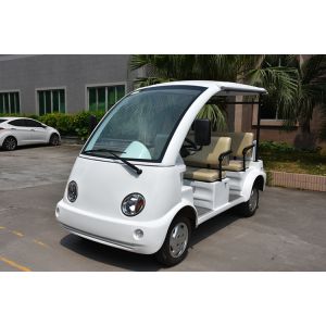 48V DC Motor Electric Mini Sightseeing Car 4 Seater For Park And Club