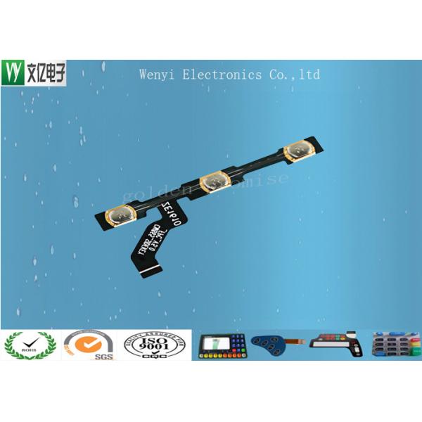 Buy Black Embossed Membrane Tactile Metal Domes With PET Circuit Silk Screen Print at wholesale prices