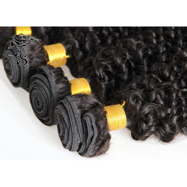 Brazilian Curly Hair Weave Deep Water Wave , Weft Hair Extensions 4 Bundles