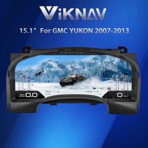 Quality Viknav 15.1 Inch LCD Screen Car Digital Cluster For GMC Yukon Chevrolet Silverado Tahoe Suburban 2007-2013 Linux System Car Digital Speedometer for sale