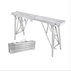 Scaffold Step Ladder Adjustable Aluminium Work Platform For Construction Decoration