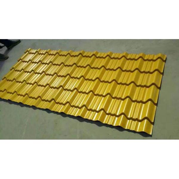 0-12 M / Min Rolling Speed Glazed Tile Roll Forming Machine Driven By 1.2 Inch Single Chain