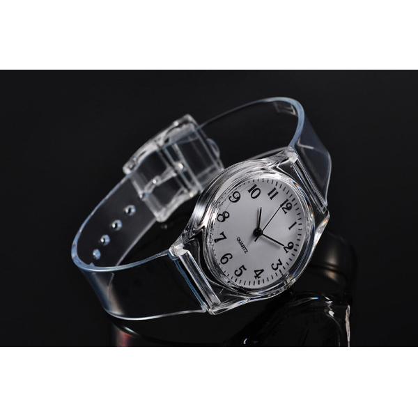 Plastic Sport Watch Transparent Strap 40mm Dial ODM Available