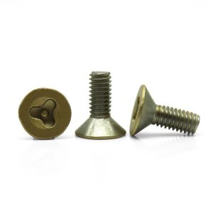 Countersunk Head Y Slot Metric Security Screws With Customized Design