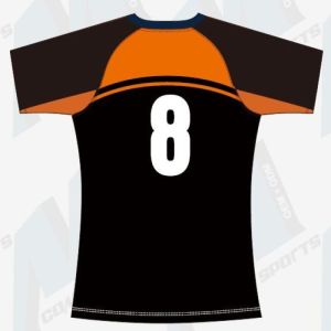3XL Sublimated Rugby Jerseys , BSCI Mens Striped Rugby Shirt