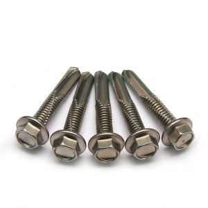 Stainless Steel 550 Hex Head Self Drilling Screws For Heavy Thick Metal Steel