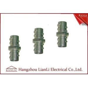 Zinc 1/2" 3/4" Screw Coupling Flexible Conduit Fittings , Threaded Pipe Fittings