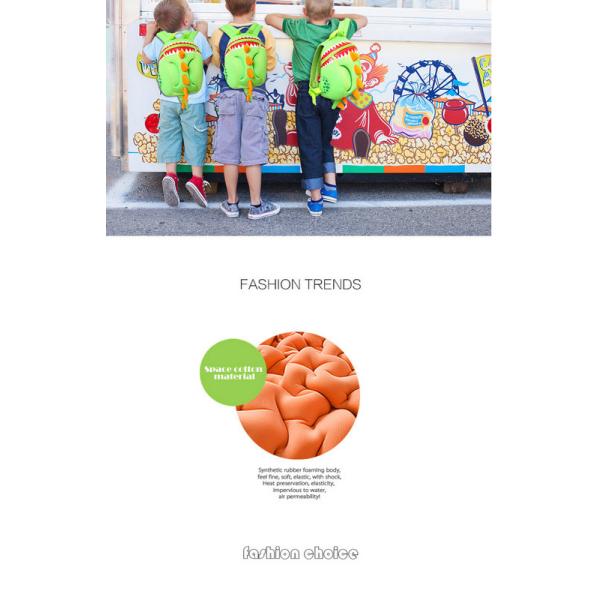 Eco Friendly Dinosaur Baby Toddler Backpack Waterproof 10-20L Capacity