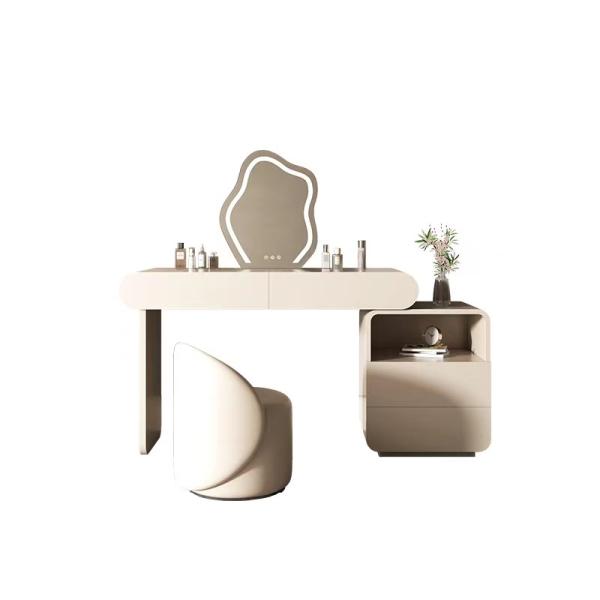 Buy Creative Apricot Hotel Dressing Table Set With Drawers Solid Wood at wholesale prices