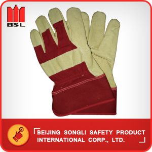 SLG-PA2208R Pig grain leather working safety gloves
