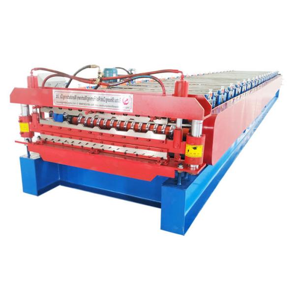 Full Automatic Double Layer Roll Forming Machine Power 5.5 Kw Size 7000*1500