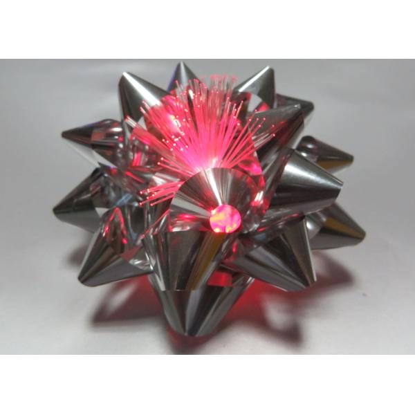 Colorful and Beautiful LED Ribbon Bow with self - adhesive sticker at the back