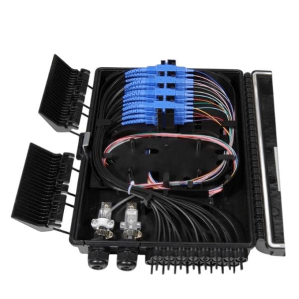 16Port Fiber Optic Terminal Box SC/LC/ST/FC LGX PLC SM/MM Wall-Mount