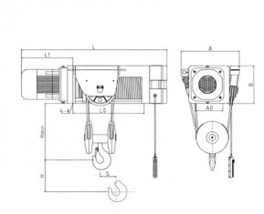 Critical Lift Custom Foot Mounted Twin Hook Wire Rope Hoists SH Fixed