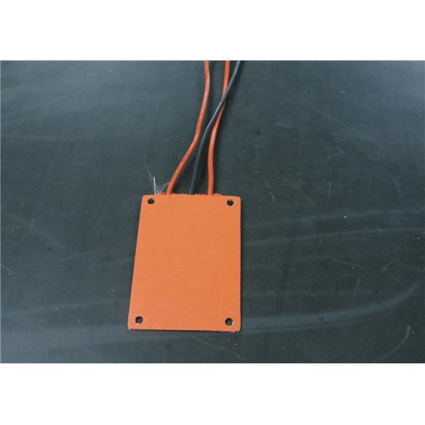 Customized Shapes Silicone Heating Pad , Silicone Pad Heater With Thermostat