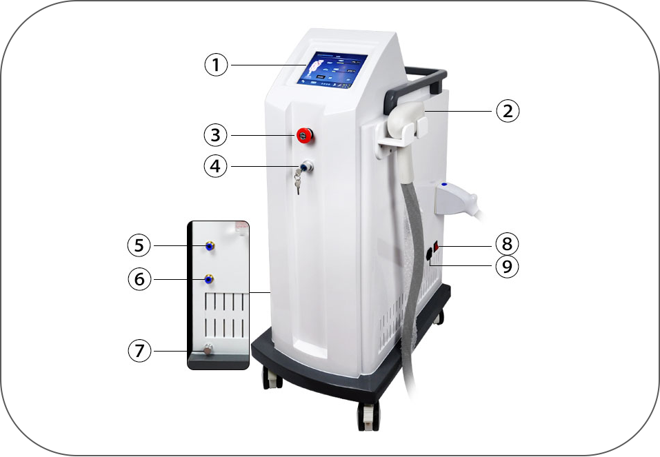 High-power 808nm Diode laser painless full-body hair removal machine Diode Laser Machine