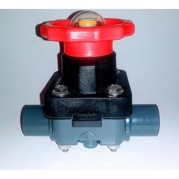 Buy Stable Shut Off Industrial Diaphragm Valve Multi Scene Plastic Material at wholesale prices