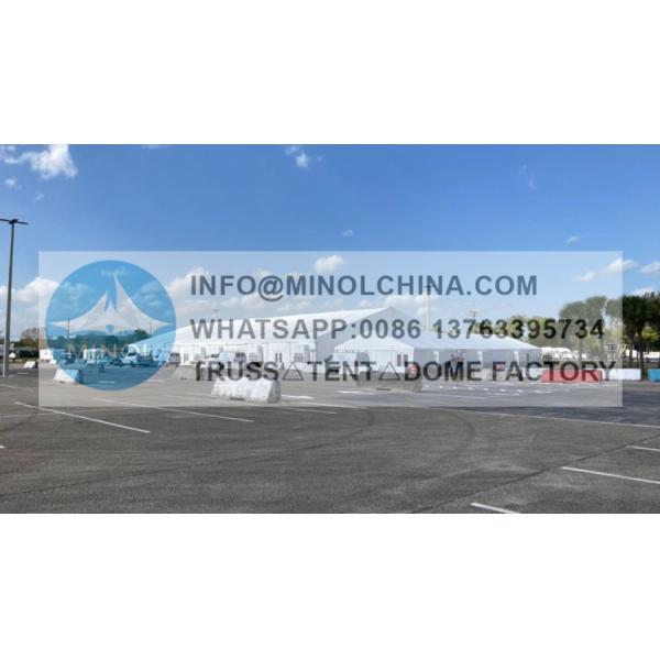 Buy Drive Thru 30m Temporary Vaccination Site With Ventilation Windows at wholesale prices