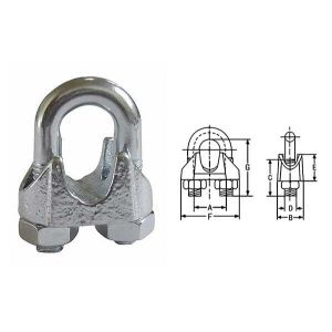 China JTR01-C01 Din741 Galv Malleable Wire Rope Clips for Hoist Accessories with Simple and Practical Design on sale