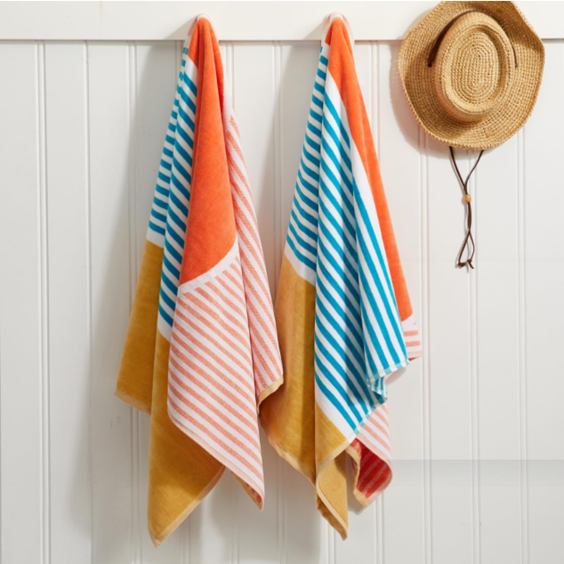 Designer Beach Towels for Pool, Spa, and Coastal Resorts with Vibrant Colorful