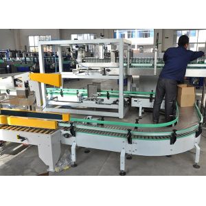 Automatic Drop Down Carton Case Packer 30packs/Min Wrapping Machine