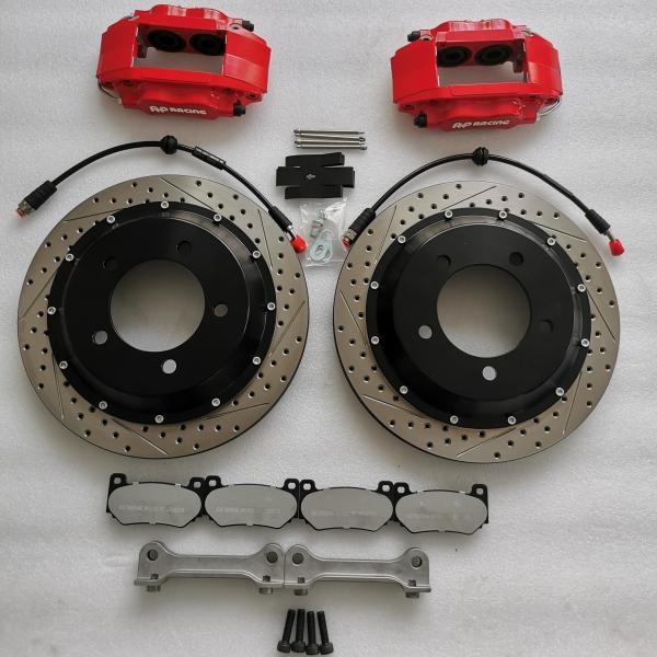 19in Rear Wheel 7600 4 Pot Car Brake Kit 358*24mm Color Customized