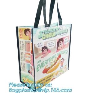 Customized Logo Film laminated Luxury Shopping Bag Non Woven Bag, Non Woven Bags
