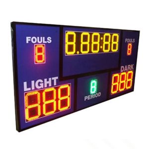China Multi Sport LED Digital Basketball Scoreboard With Shot Clock Timer / Inside Loud Buzzer on sale