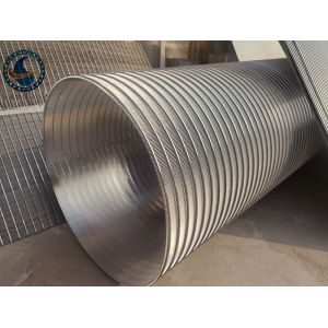 China Reversed Profile Slotted Wedge Wire Pipe Stainless Steel 304 on sale