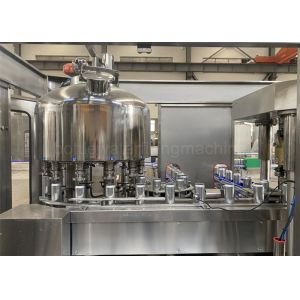 6000CPH Fruit Juice Canning Line , Coconut Water Aluminum Can Filling And