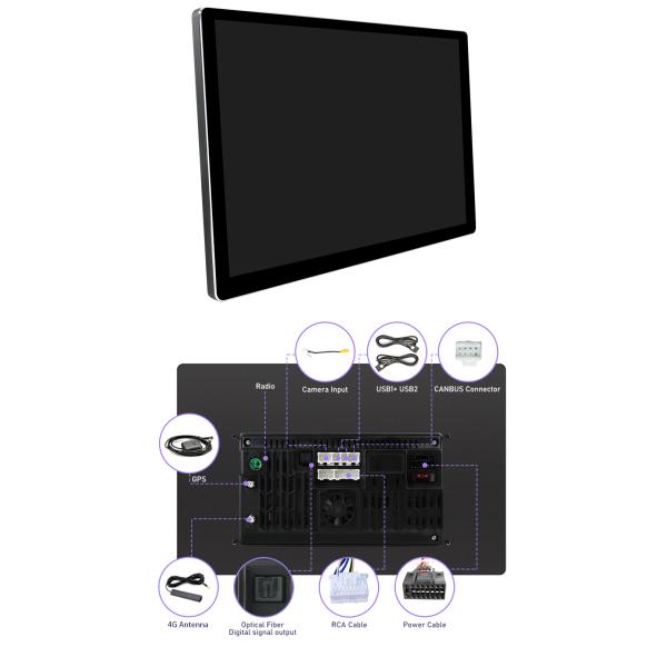 Universal Year 13" 2 Din Car Radio 1920*1200P QLED Built-in CarPlay Multimedia Stereo