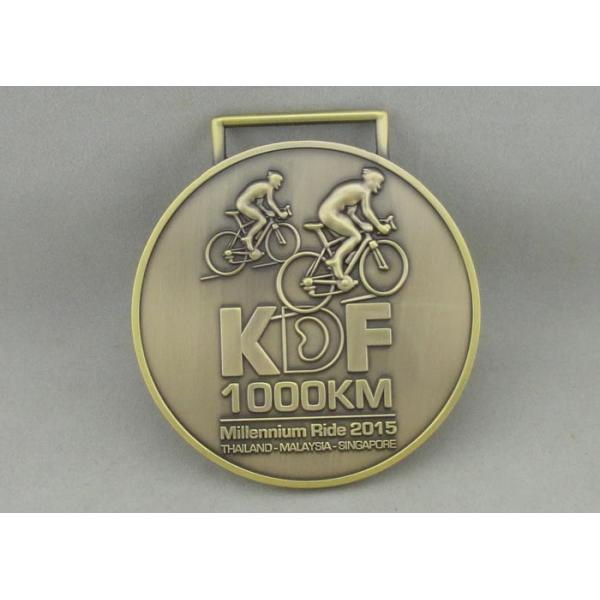 Buy 3D Millennium Ride Die Cast Medals With Antique Brass Plating at wholesale prices